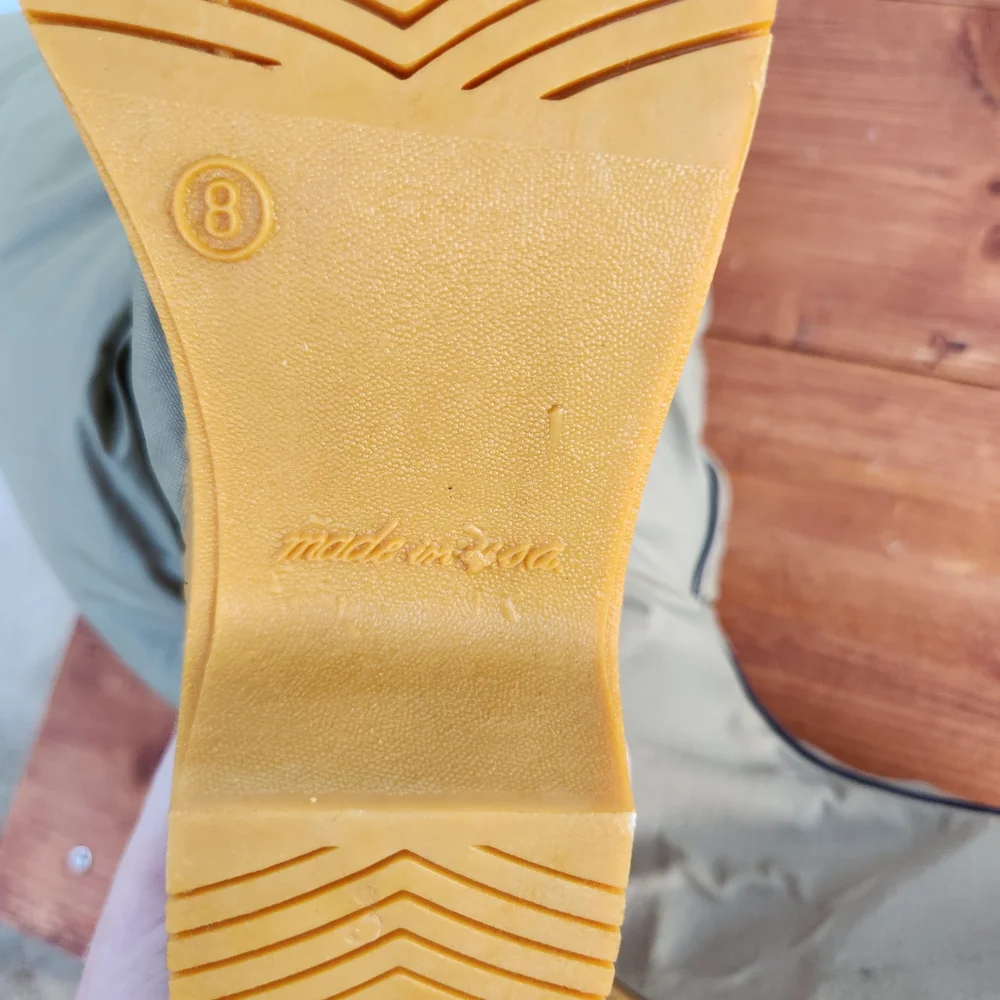 80's Tan Winter Western Boots- Sz 8 - Picture 10 of 10